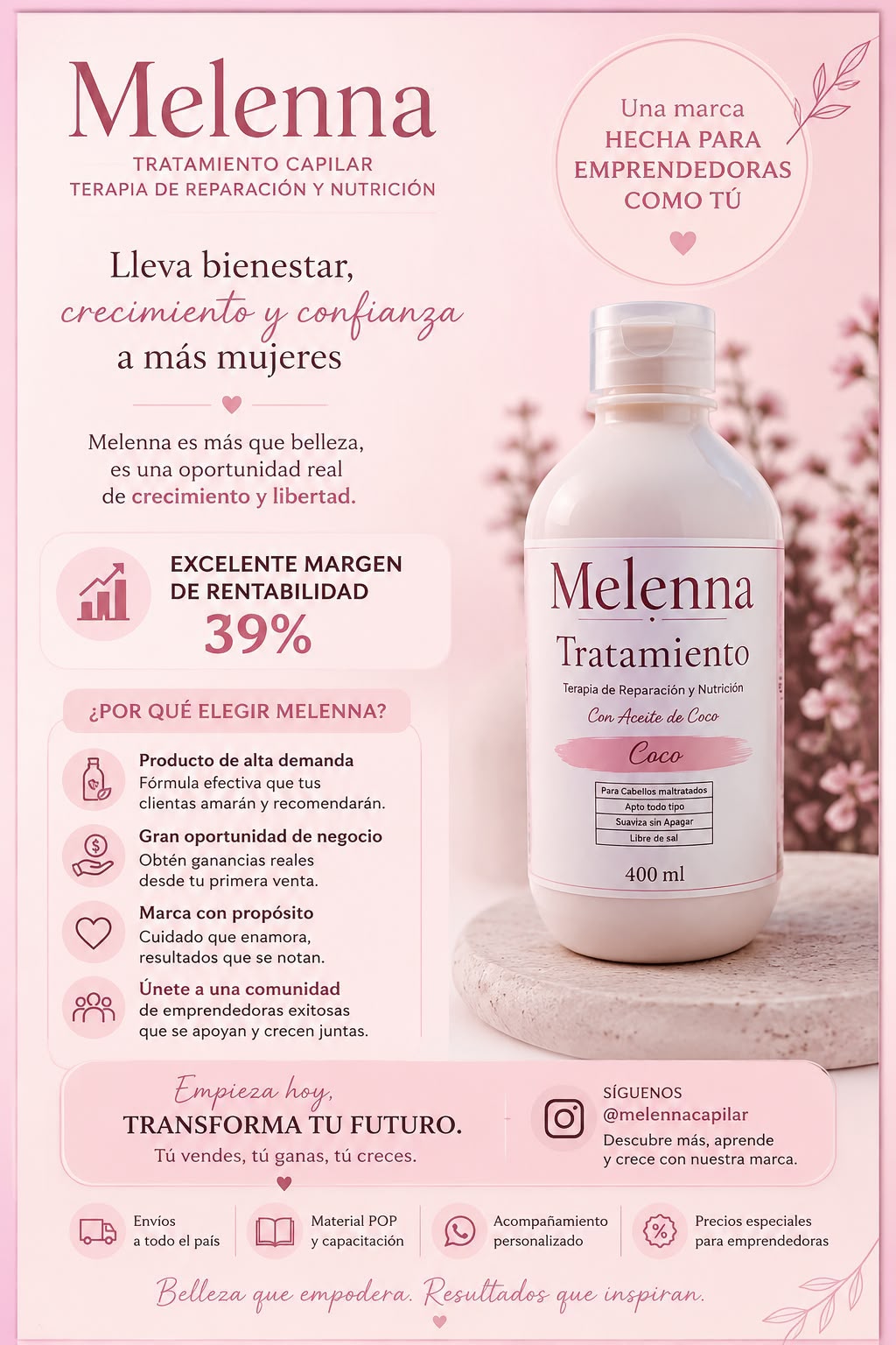 Campaña Melenna para emprendedoras